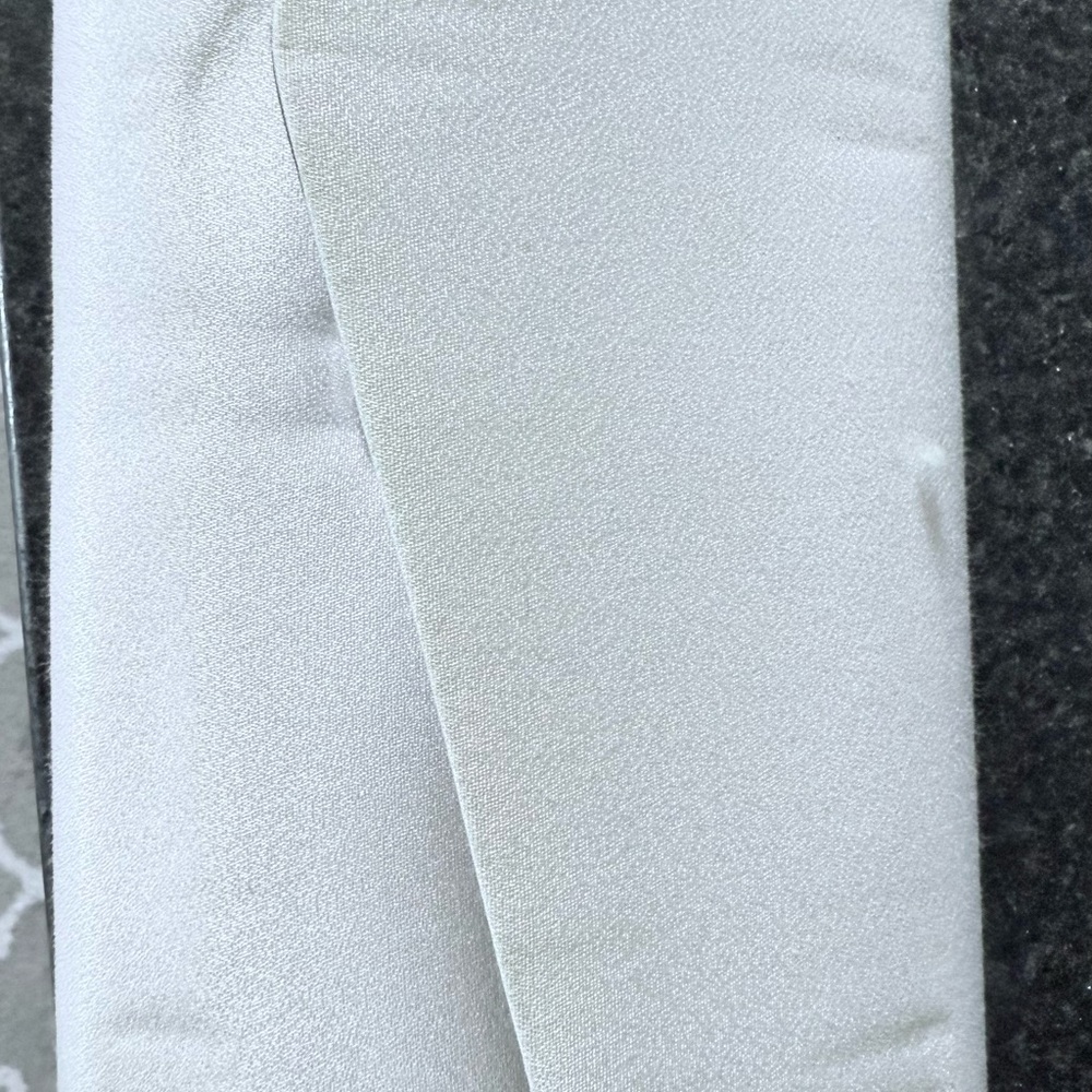 Elegant Silver Satin Fabric